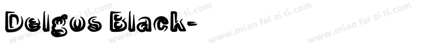 Delgos Black字体转换